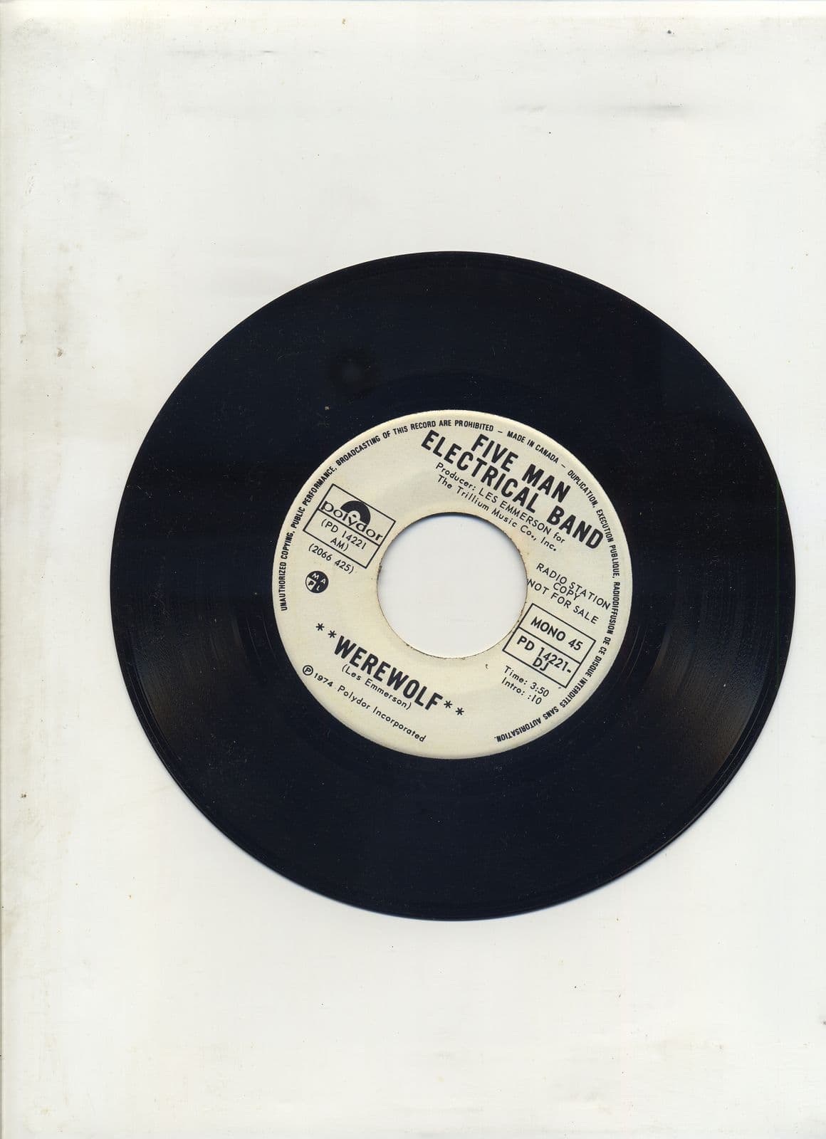 Five_Man_Electrical_Band--Werewolf-PROMO-VLS-1974-WUS
