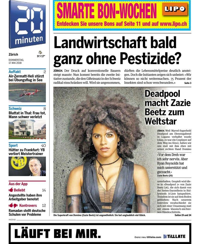 20 Minuten Region Zuerich 17 05 - 2018 [DE]