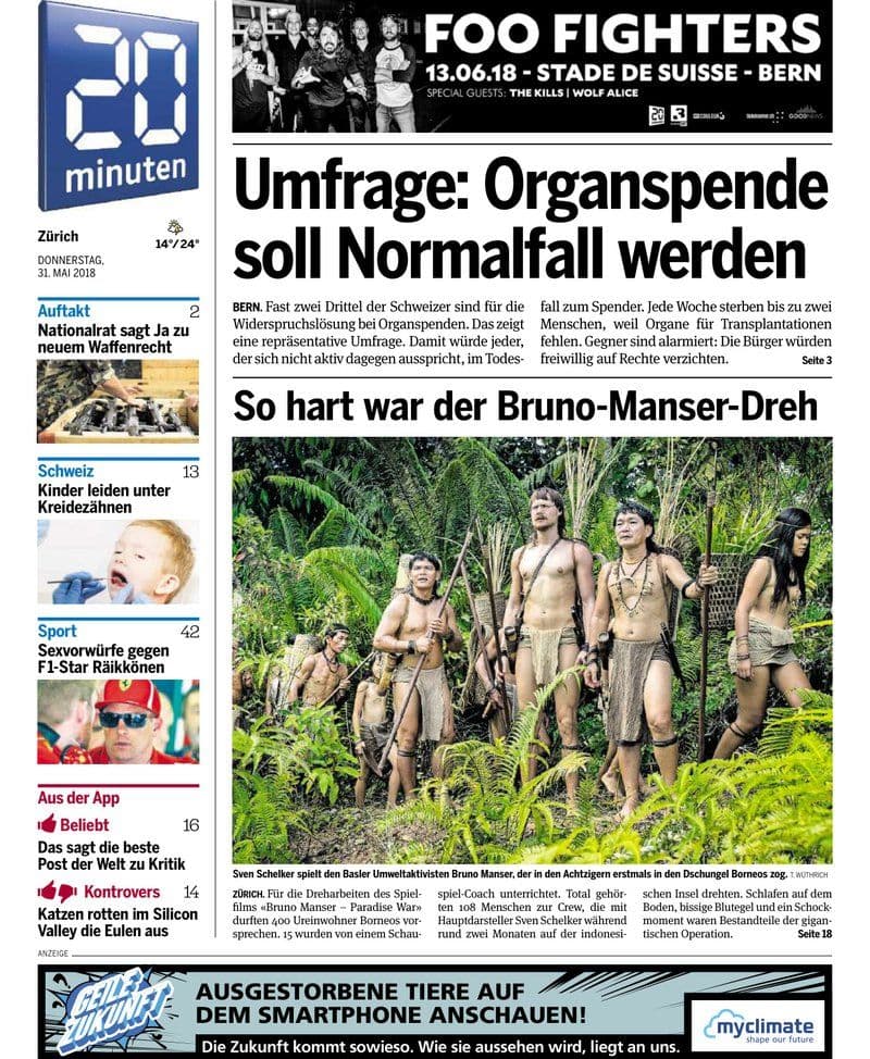 20 Minuten Region Zuerich 31 05 - 2018 [DE]