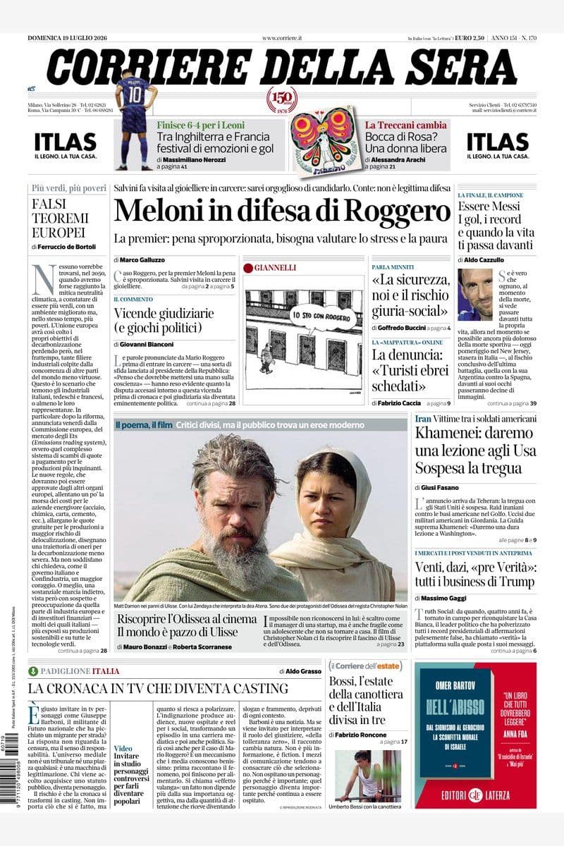 Il Corriere Della Sera - 19 July 2026 [IT]