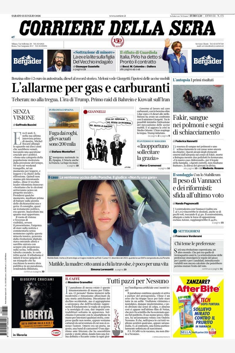 Il Corriere Della Sera - 25 July 2026 [IT]