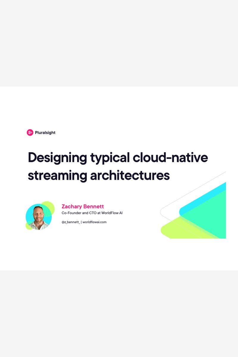 Pluralsight Stream Processing Frameworks Cloud-Native Tools 2026 [EN]