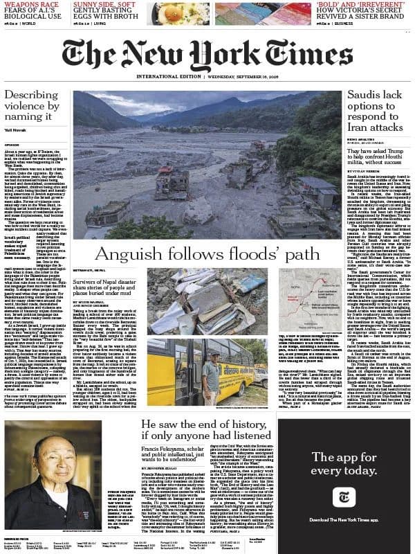 The New York Times International - 16 September 2026