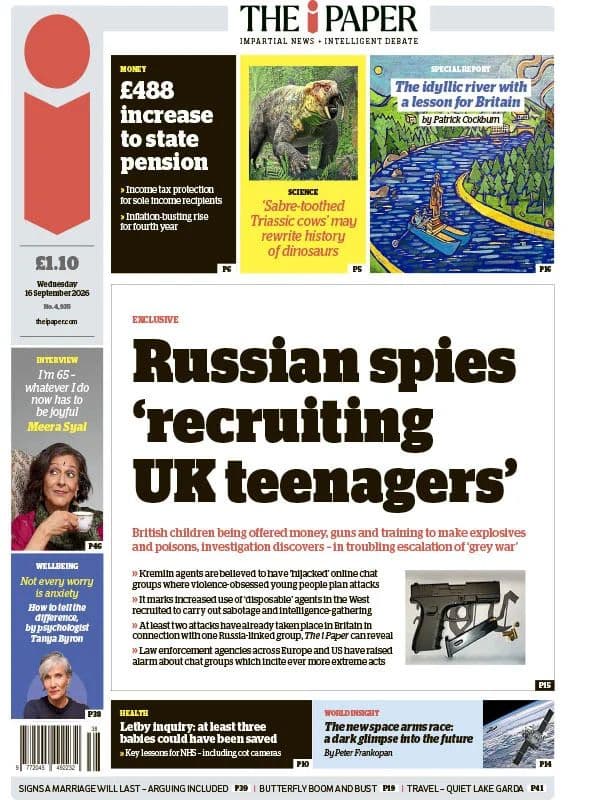 The i Newspaper - 16 September 2026